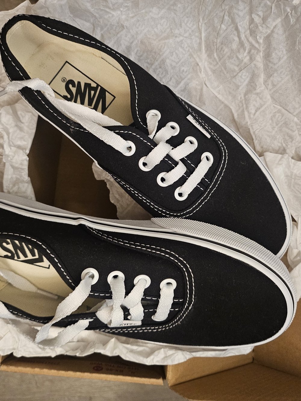 Vans Black Canvas Low-Top Sneakers - Picture 2 of 5